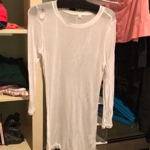 Cabi white mid dress